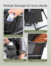 Load image into Gallery viewer, besrey Porte-bébé de randonnée, Sac à dos pour enfant, à usage en extérieur, Pliable - Noir