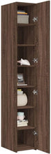 Load image into Gallery viewer, vidaXL Buffet Haut chêne Marron 30x42,5x185 cm Bois d'ingénierie, Buffet, Armoire de Rangement, Panneau latéral, Armoire, Armoire latérale