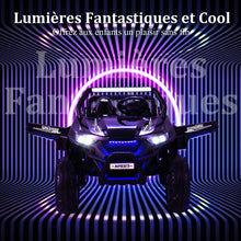 Load image into Gallery viewer, Voiture électrique Enfant 12 V Télécommande pour 3-8 Ans 2 Vitesses Ressort de Suspension Charge 59KG 118x74x71CM Noir/Rose/Rouge -