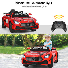 Load image into Gallery viewer, Voiture Sport Electrique 12 V pour Enfants Vitesse Max.: 5 km/h Tlcommande 2.4G MP3 Effets Sonores Lumineux Rouge -