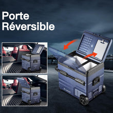 Load image into Gallery viewer, 115L Glaciere Electrique Double Zone,Glaciere a Compression WiFi APP,12 V/24 V et 100-240 V Frigo Camping,-20 à 20 pour Voiture,Camion,Bateau,Camping,Car,Caravanes,Voyageant,Maison