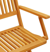 Load image into Gallery viewer, vidaXL Ensemble à Manger de Jardin Pliable 5 pcs Bois Massif d’Acacia, Ensemble de Salle à Manger d'extérieur, Meuble de Salle à Manger de Jardin, Table et chaises de Jardin