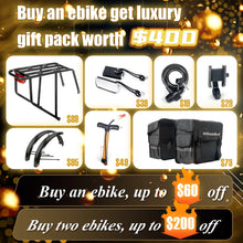 Load image into Gallery viewer, Dual Motors AWD 2000W Electric Bike for Adult 26'', UL2849 48V 60AH Removable Battery E - Mountain Bike 4'' Fat Tire up to 35MPH&amp;200miles Long Range Off Road Ebike Beach Dual Hydraulic&amp;Brakes E - Bicycle