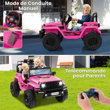 Load image into Gallery viewer, 24V Voiture lectrique 2 Places Enfants avec Tlcommande 2,4G Musique LED Dmarrage Lent 2 Vitesses Charge 35kg pour 3-8 Ans+ Rouge/Rose/Vert -