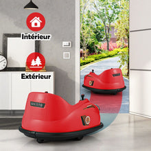 Load image into Gallery viewer, Auto-tamponneuse Electrique 12V pour Enfants Alimente par Batterie Tlcommande Lumires LED Musique pour les 2-5 Ans Rose/Rouge/Bleu -