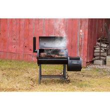 Load image into Gallery viewer, Highland Offset Charcoal Smoker and Grill in Black with 900 Sq. In. Cooking Space