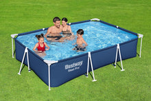 Load image into Gallery viewer, Steel Pro Kit Piscine Hors Sol Rectangulaire 3,00 m X 2,01 m X 66 cm,Bleu