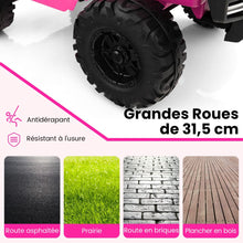 Load image into Gallery viewer, 24V Voiture lectrique 2 Places Enfants avec Tlcommande 2,4G Musique LED Dmarrage Lent 2 Vitesses Charge 35kg pour 3-8 Ans+ Rouge/Rose/Vert -