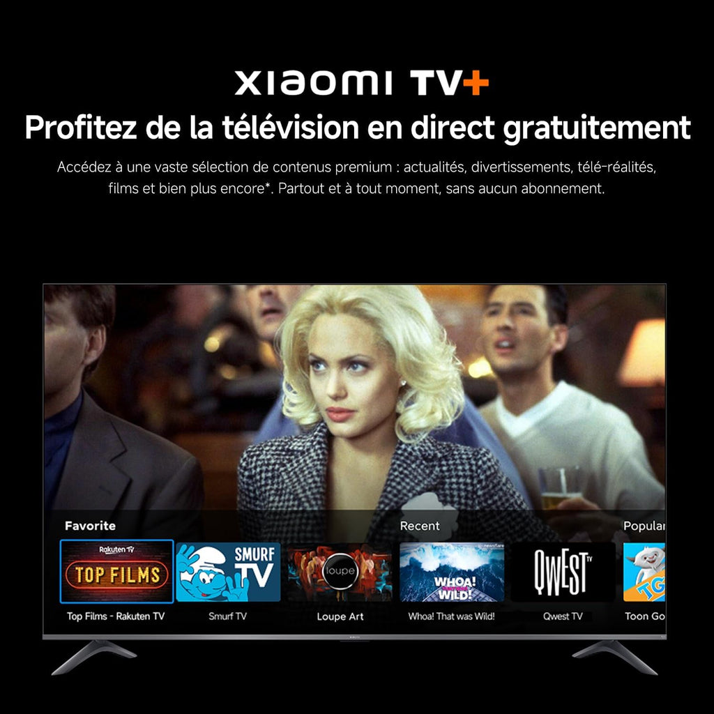 Xiaomi TV F Pro 32, 81 cm (32 Pouces), QLED, Smart TV, Fire OS7, Contrôle Vocal Alexa, Dolby Audio™, DTS Virtual:X, DTS-HD, Compatible avec Apple AirPlay