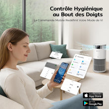 Load image into Gallery viewer, Amicura P2 Purificateur d'air Hepa pour Animaux et Personnes Allergiques, 843 m³/h CADR Contre les Poils d'animaux, Filtre Hospitalier H13 Hepa, 450 m³/h de Particules, Contrôle par App