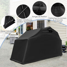 Load image into Gallery viewer, Abri de Moto Extérieur Tente Moto avec Housse en Tissu Oxford Fenêtres en Maille Enroulables Housse Moto Exterieur Étanche pour Moto Vélos Outils Noir -