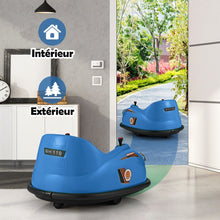 Load image into Gallery viewer, Auto-tamponneuse Electrique 12V pour Enfants Alimentée par Batterie Télécommande Lumières LED Musique pour les 2-5 Ans Rose/Rouge/Bleu -