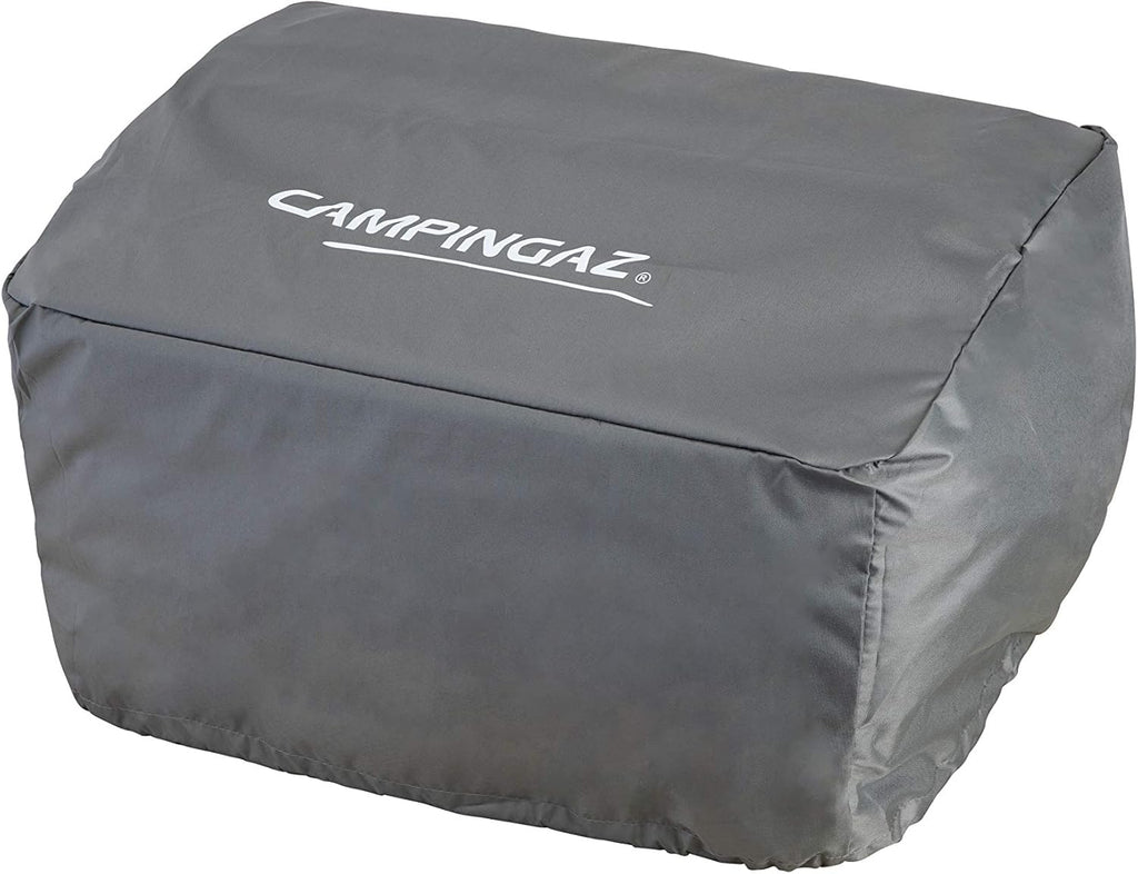 Attitude2go,Barbecue de Table  Faible fume,BBQ Portable, Couvercle,thermomtre,et Grille en Fonte,Alimentation : Cartouche de gaz CV 470 Plus,Gris