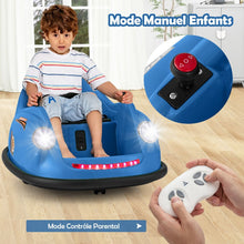 Load image into Gallery viewer, Auto-tamponneuse Electrique 12V pour Enfants Alimente par Batterie Tlcommande Lumires LED Musique pour les 2-5 Ans Rose/Rouge/Bleu -