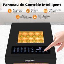 Load image into Gallery viewer, Dshydrateur Alimentaire Schoir  10 Plateaux en Acier Inoxydable avec 10 Programmes Prrgls Minuterie de 48H&amp;Temprature de 30-75鈩Noir -