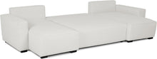 Load image into Gallery viewer, Budwing Jordan Canapé-lit 5 Places – Chaise Longue Panoramique, Confort Premium – Style Contemporain, Tissu 100% Polyester – 317x157x91 cm – Beige Clair