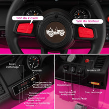 Load image into Gallery viewer, 24V Voiture lectrique 2 Places Enfants avec Tlcommande 2,4G Musique LED Dmarrage Lent 2 Vitesses Charge 35kg pour 3-8 Ans+ Rouge/Rose/Vert -