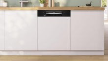 Load image into Gallery viewer, Bosch SMI4HCB19E, Série 4, Lave-vaisselle encastrable, 60cm, 14 couverts, Silence Plus 42 dB, Bandeau noir