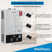Load image into Gallery viewer, BreeRainz 18LPM Chauffe-Eau à Gaz,36KW Chauffe-Eau à Gaz Instantané Propane Butane,Pression d'eau de Démarrage Super Basse,pour Maison,Camping-car