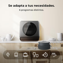 Load image into Gallery viewer, Cecotec Lave-vaisselle Compact Libre Installation sur Table Bolero Aguazero 1150 Dark. 3 Couverts, Basse Consommation, 6 Programmes, Touch Control Panel, Fonctions Long Storage et Delay Start