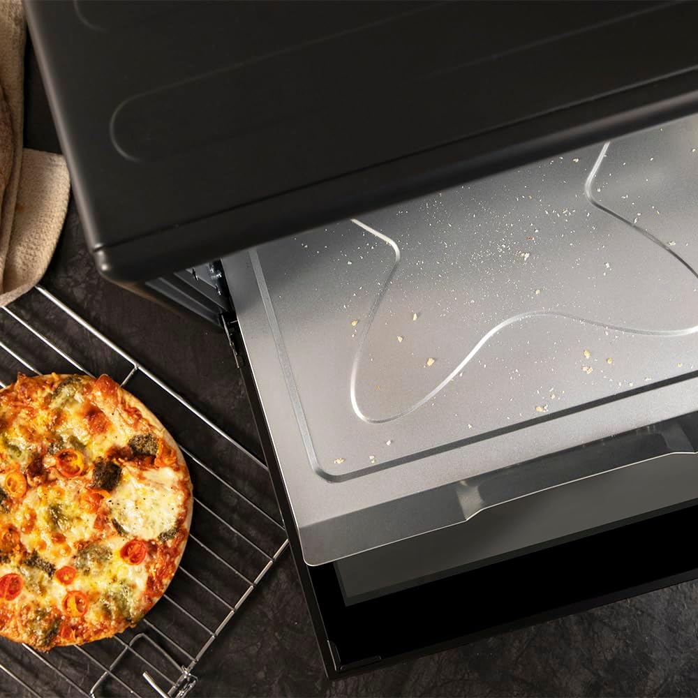 Cecotec Four Convection de Table de 60 Litres Bake&Toast 6090 Black Gyro, 2200 W, Lumière Intérieure, 12 Fonctions, Température Jusqu’à 230º, Porte à Double Verre, Inclut Tournebroche