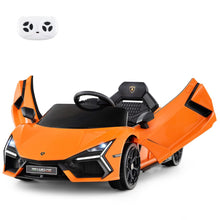 Load image into Gallery viewer, Voiture Electrique 12V pour Enfants Sous Licence Revuelto Télécommande Portes Hydrauliques pour 37-95 Mois Gris/Orange -