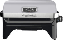 Load image into Gallery viewer, Attitude2go,Barbecue de Table  Faible fume,BBQ Portable, Couvercle,thermomtre,et Grille en Fonte,Alimentation : Cartouche de gaz CV 470 Plus,Gris