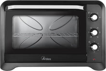 Load image into Gallery viewer, ARDES - AR6264PB Four électrique ventilé Capacité de 64 litres avec lumière interne 6 fonctions de cuisson minuterie double vitrage avec accessoires MAGNUS, Noir