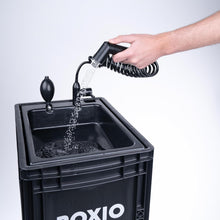 Load image into Gallery viewer, - Wash: Lavabo Mobile avec Pompe à Main - vier Camping Car,Van,Camping,Jardin | vier avec Bac,Robinet en Plastique,Noir -