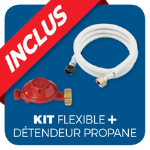 Load image into Gallery viewer, Chauffage extrieur gaz - Pyramide - Noir - 13 kW - Housse de protection Favex -