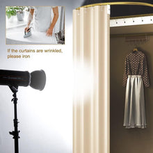 Load image into Gallery viewer, Ainbonte Cabine d'essayage Portable, Magasin de Vêtements Cabine Essayage, pour Magasin de Centre Commercial et Bureau, Protection de la Vie Privée Temporaire Dressing de Vestiaire (Beige)