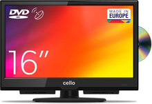 Load image into Gallery viewer, Cello C1624F 16" Full HD LED TV Integrierter -Player Triple Tuner DVB-T/T2-C-S/S2 HDMI USB 230V „Pitch Perfect Sound“ für EIN einzigartiges Klangerlebnis