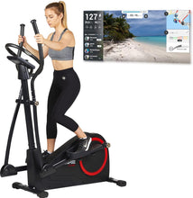 Load image into Gallery viewer, Care Fitness - Vélo Elliptique Motorisé CE-685-24 Niveaux de Difficulté - 24 Programmes - Compteur Écran LCD - Port USB - Porte Tablette - Compatible Application Kinomap