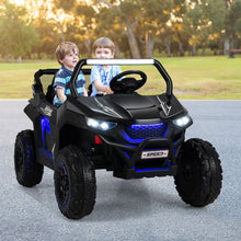 Load image into Gallery viewer, Voiture électrique Enfant 12 V Télécommande pour 3-8 Ans 2 Vitesses Ressort de Suspension Charge 59KG 118x74x71CM Noir/Rose/Rouge -