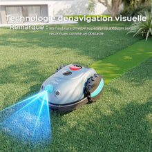 Load image into Gallery viewer, YARDCARE V100 Robot Tondeuse sans Fil Périphérique,avec Navigation par Vision, Évitement d'obstacles(150 Sortes), Robot Tondeuse Gazon avec Batterie 4 Ah, Lame de Rechange