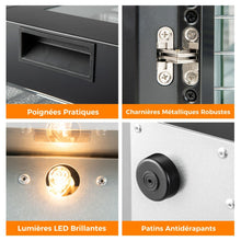 Load image into Gallery viewer, Dshydrateur Alimentaire Schoir  10 Plateaux en Acier Inoxydable avec 10 Programmes Prrgls Minuterie de 48H&amp;Temprature de 30-75鈩Noir -