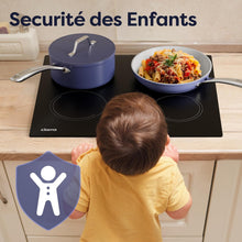 Load image into Gallery viewer, Ciarra Plaque de Cuisson à Induction - 4 Foyers - 6000W - Table de Cuisson Encastrable - Commande Tactile - 9 Niveaux - CABBIH4-E