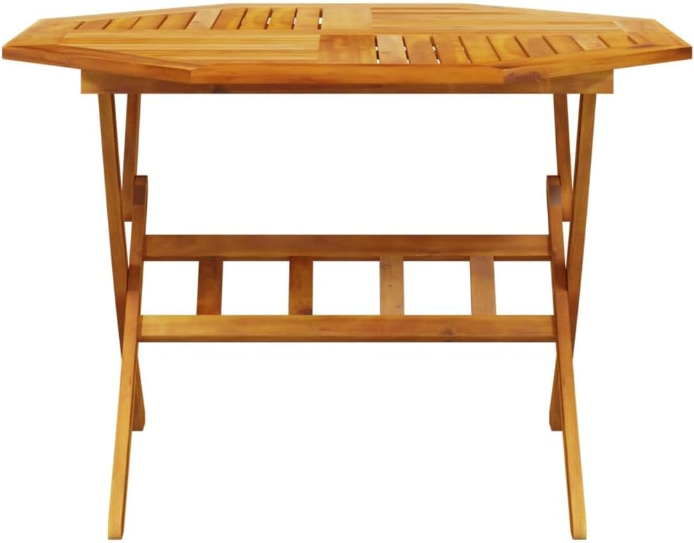 vidaXL Ensemble à Manger de Jardin Pliable 5 pcs Bois Massif d’Acacia, Ensemble de Salle à Manger d'extérieur, Meuble de Salle à Manger de Jardin, Table et chaises de Jardin