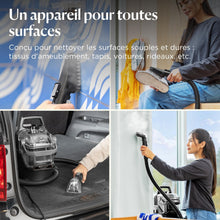 Load image into Gallery viewer, BISSELL SpotClean HydroSteam, Shampouineuse Canapé, Moteur Puissant de 1000W, Nettoyeur Vapeur avec Technologie HydroSteam, Nettoyeur pour Tapis, Moquettes, Meubles, Tissus, Voiture &amp; Plus, 3689N