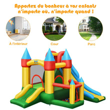 Load image into Gallery viewer, Ch芒teau Gonflable avec Souffleur pour Enfants de 3  10 Ans avec Plusieurs Types de Jeu Diffrents 330 x 300 x 210 cm -