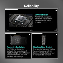 Load image into Gallery viewer, Asus Dual NVIDIA GeForce RTX 5060 Ti 16GB GDDR7 OC Edition – Carte Graphique (PCIe 5.0 DLSS 4 HDMI 2.1b DisplayPort 2.1b 2.5-Slot Ventilateurs axiaux Technologie 0dB Dual BIOS)