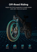 Load image into Gallery viewer, EP-2 Pro Vélo électrique Pliable 20 × 4.0 Fat Bike Electrique 7 Vitesses avec Batterie Amovible 48V 13Ah Autonomie 120km Tout-Terrain &amp; VTT &amp; Plage &amp; Neige -