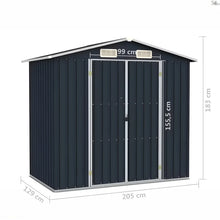 Load image into Gallery viewer, Abris de Jardin Gris Mtal 205 x 183 x 129 cm -