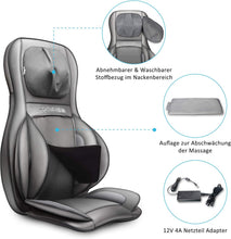 Load image into Gallery viewer, COMFIER Siège Massant Shiatsu avec Compression et Roulement - Masseur de Dos avec Chaleur, Chaise Massage de pétrissage pour Le Dos, Le Cou et Les épaules, Cadeau Papa Maman Femme Homme