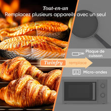 Load image into Gallery viewer, COSORI Air Fryer 10L Twinfry,Dual Zone Avec Sparateur Amovible,Capacit Flexible de 10L,Friteuse sans Huile 6-en-1,35鈩240鈩66% d'nergie en Moins,Livre de Recettes et Application