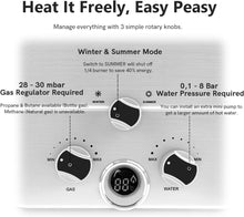 Load image into Gallery viewer, 20LPM Chauffe-eau Gaz, 40KW Chauffe-eau Instantané GPL avec Pression d'Eau Requise Très Faible de 0,1 Bar pour la Douche et à la Demande, Fonctionne au Butane et Propane