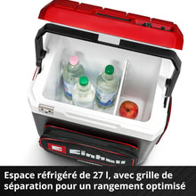 Load image into Gallery viewer, Einhell Glacière portable sans fil TE-COL 18/27 Li-Solo Power X-Change (18 V, 27 l, refroidit et maintient au chaud, mode hybride 12 V pour la voiture et 230 V sur secteur, avec poches, sans batterie)