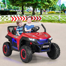 Load image into Gallery viewer, Voiture électrique Enfant 12 V Télécommande pour 3-8 Ans 2 Vitesses Ressort de Suspension Charge 59KG 118x74x71CM Noir/Rose/Rouge -
