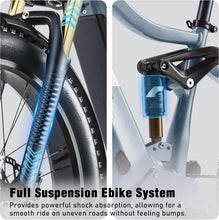 Load image into Gallery viewer, Dual Motors AWD 2000W Electric Bike for Adult 26'', UL2849 48V 60AH Removable Battery E - Mountain Bike 4'' Fat Tire up to 35MPH&amp;200miles Long Range Off Road Ebike Beach Dual Hydraulic&amp;Brakes E - Bicycle