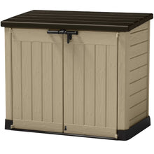 Load image into Gallery viewer, Keter Store It Out MAX Horizontal Durable Resin Outdoor Storage Shed with Heavy Duty Floor and Locking Latch and Double Doors, Beige